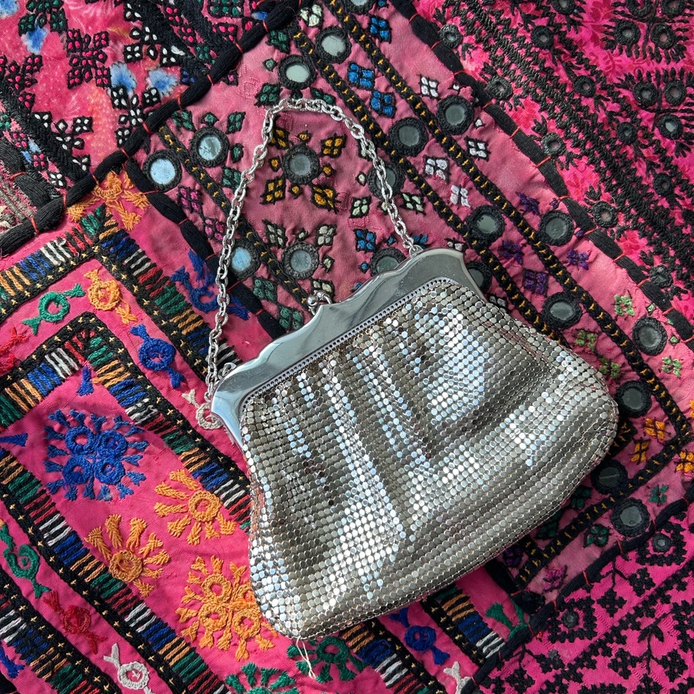 Whiting & Davis Silver Mesh Clutch